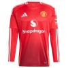 Camisola Manchester United Bruno Fernandes 8 Manga Comprida Homen Equipamento 1ª 24/25